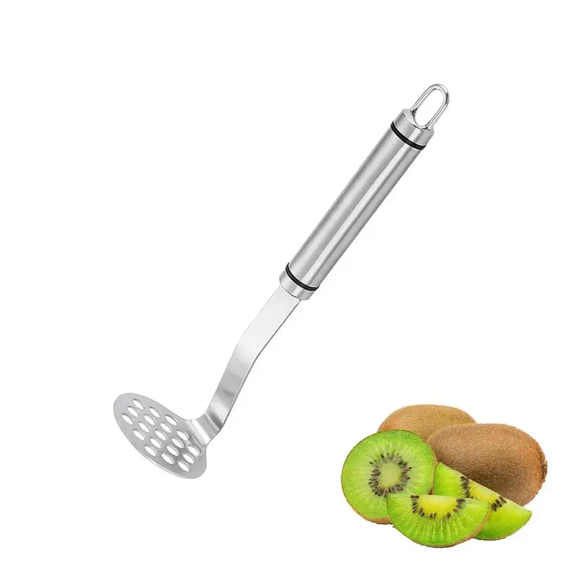 

Potato Masher Stainless Steel Curved Food Masher Hand Potato Masher Ergonomic Masher Kitchen Tool Multifunction Kitchen Gadgets