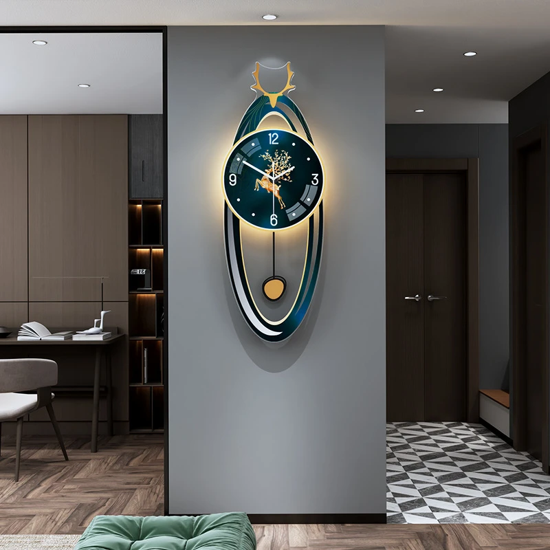Light Luxury High end Wall Clock Modern Fashion Minimalist Living Room