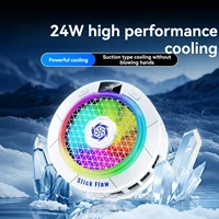 Suction-Type Phone Cooler K58 PRO High Power 24W High-Power Semiconductor Mobile Phone Cooler With Magnetic Suction Clips, Dual- 1