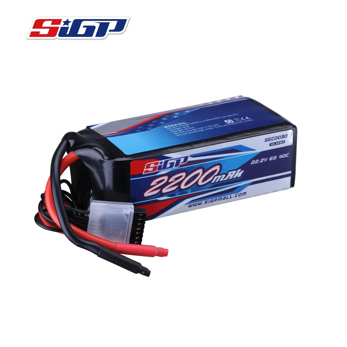 SIGP 6S 22.2V Lipo Battery for 2200mAh 40C 5000mAh 80C Soft Pack with RC Helicopter Airplane FPV Drone Quadcopter Racing Hobby 3