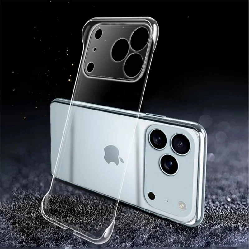 Frameless Slim Clear Phone Case - Transparent Hard Plastic Cover