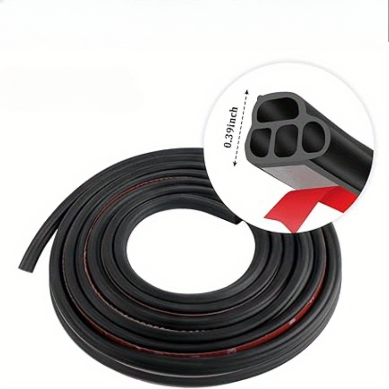 5Meters Car Door Seal Strips Sticker B Shape Double Layer Sealing Stickers Sound Insulation Automobiles Interior Accessories