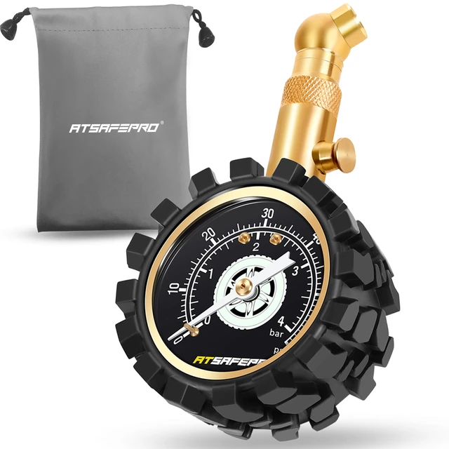 ATsafepro manometro per pneumatici UK accurato controllo della pressione  dei pneumatici per auto 60 Psi 4bar