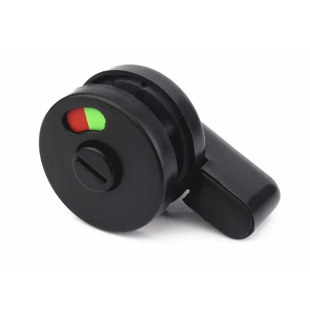 Practical To Use Universal 1pc WC Plastic Black Door Lock Engaged Indicator Latch Vacant Nylon Plastic Privacy