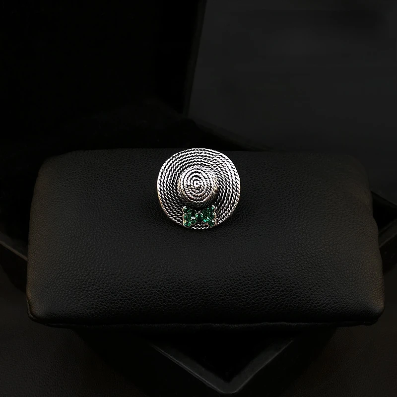 Original Design Mini Hat Small Pin Women's Suit Bag Cardigan Buckle Pin Accessories Fixed Clothes Rhinestone Jewelry Pins Gifts