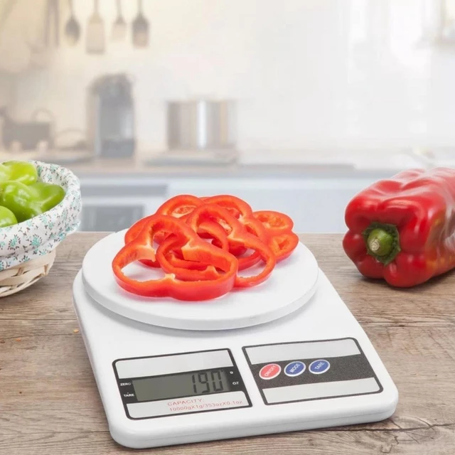 YRY Kitchen Scale with LCD Display, Tare Function, and Capacity, 0 Point 3 oz.