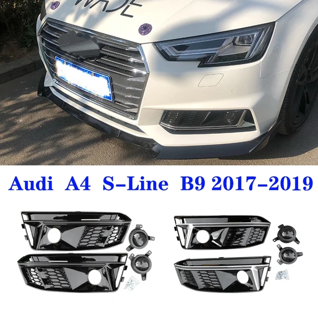 Auto Left Right Side Front Mesh Honeycomb Lower Bumper Fog Light Grille  Grill Cover For Audi A3 2017 2018 2019 2020 - Bumpers - AliExpress