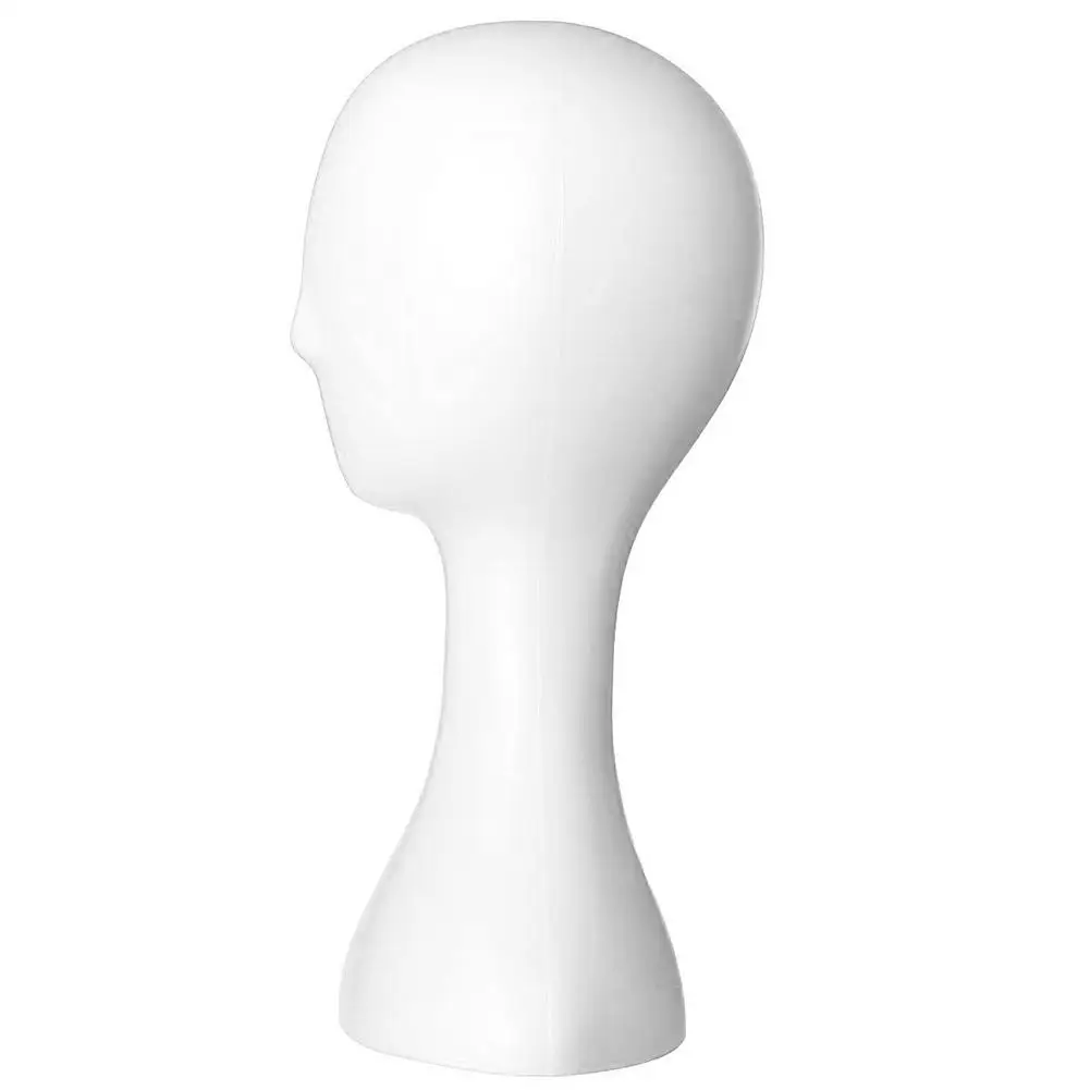 Female Male Mannequin Head White Polystyrene Styrofoam Foam Head