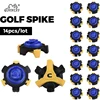 14Pcs/pack Golf Shoe Spike Sports Spike Screw Soft Golf Shoes Spikes Replacement Cleat Fast Twist Tooth Height 5MM Easy Install 1
