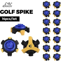 14Pcs/pack Golf Shoe Spike Sports Spike Screw Soft Golf Shoes Spikes Replacement Cleat Fast Twist Tooth Height 5MM Easy Install 1
