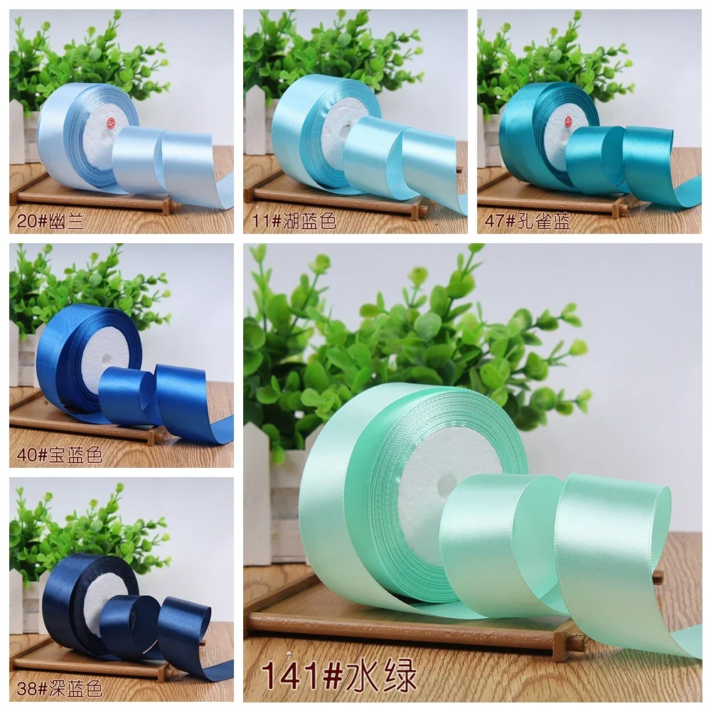 Elegant Navy and Sky Blue Ribbon Collection for Gift Wrapping and Decorations