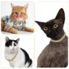 Dog Chain Diamond Cuban Collar Walking Metal Chain Collar with Design Secure Buckle, Pet Cat Cuban Collar Jewelry Accessories 3