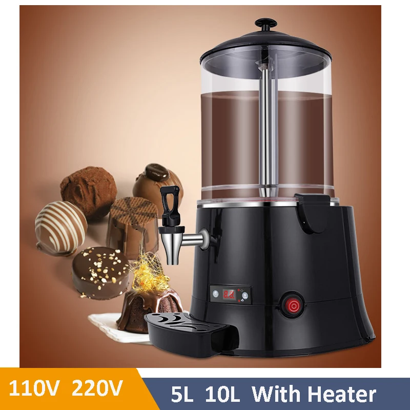 110V 220V 5L 10L Hot Chocolate Dispenser Hot Beverage Water Bath System Hot  Coffee Dispenser Machine Hot Chocolate Drink Machine