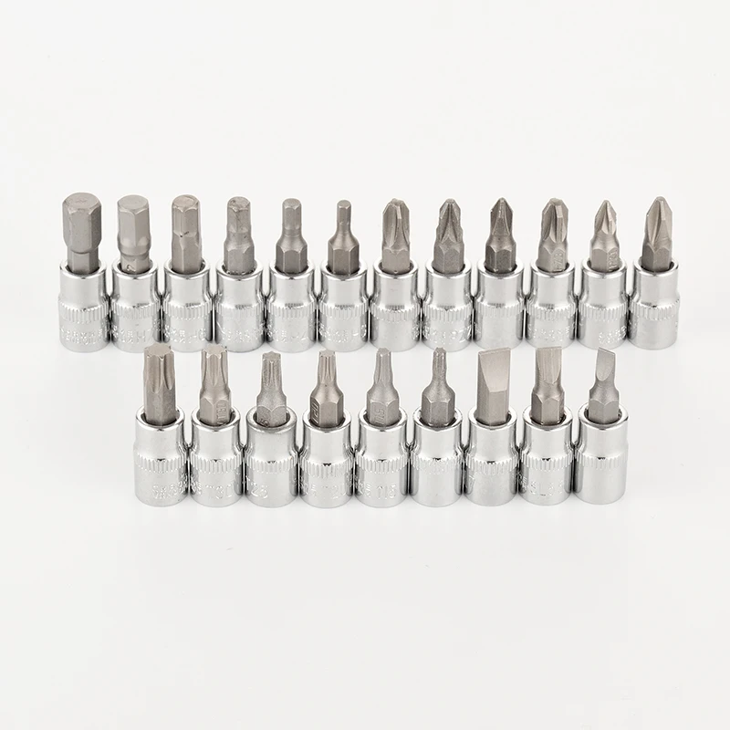 21pcs Torx Bit Socket Set Household Repair Tools 1/4