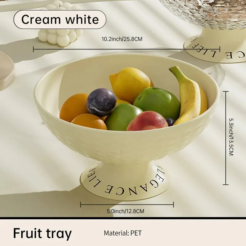 UFORU Light Luxury  Fruit Dish,Home Living Room Coffee Table Candy Snack Tray organizer storage 5