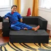 Zipline Kids Sofa & Large Ottoman 3 in 1 Fold Out Sofa, Big Kids Edition 1