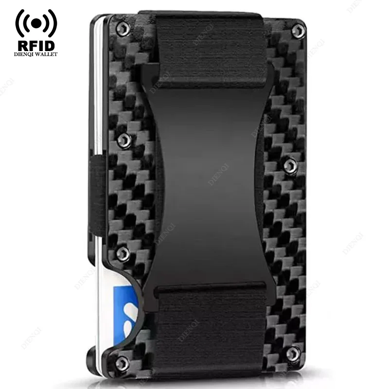 Rfid Credit Card Holder Slim Metal Magic Wallets Men Women Thin Mini Id Bank Cardholder Aluminium Alloy Case Wallet for Men Best Sellers In Luggage, Bags
