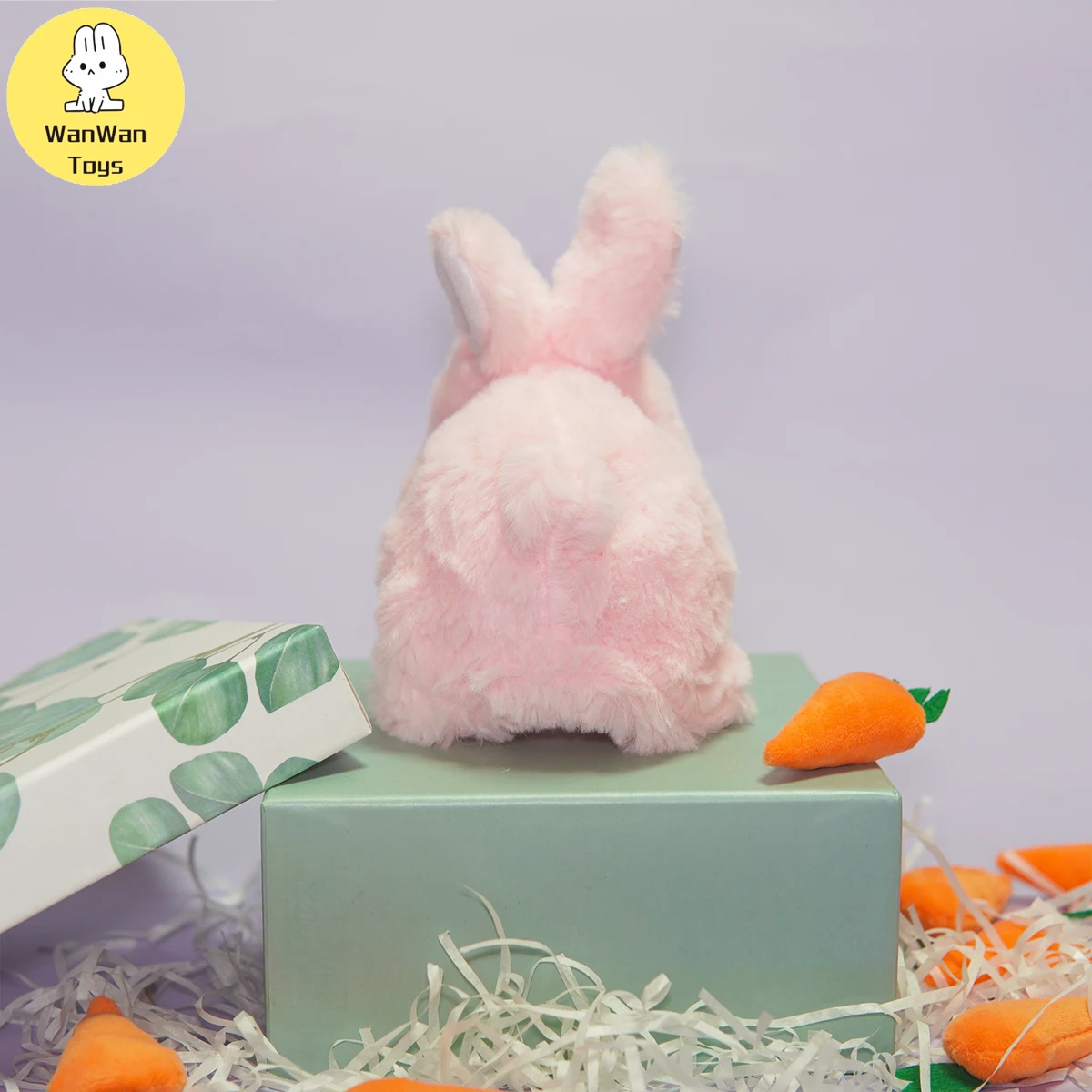 Plush Electric Rabbit Toy Screaming and Jumping Simulation Family Toy