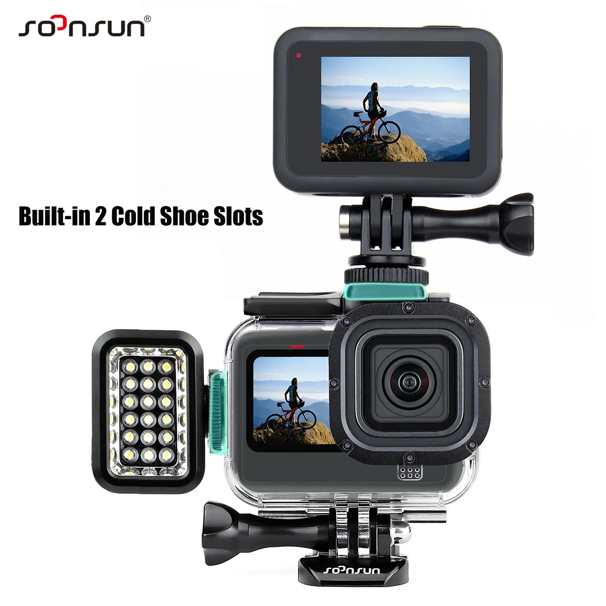 For GoPro Hero 12 Accessories Protector Frame Case Shell Open Side Door +  Mount Cold Shoe For Go Pro 11 10 9 accesorios Gopro12 - AliExpress