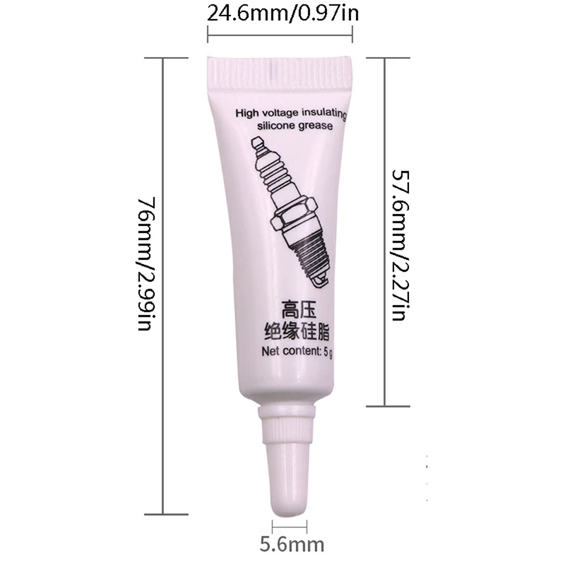 3pcs Car Spark Plug Insulating Silicone Grease for Ignition Coil