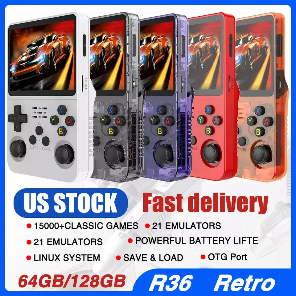 Open Source Handheld Game Console with 64GB Games