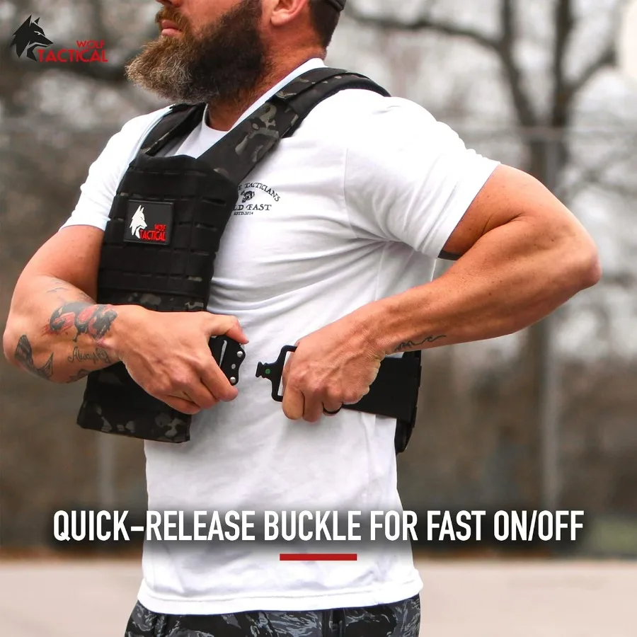 Quick-Release Weighted Vest for Men Workout Vest, Strength Training Weight Vests Weighted Vest Men