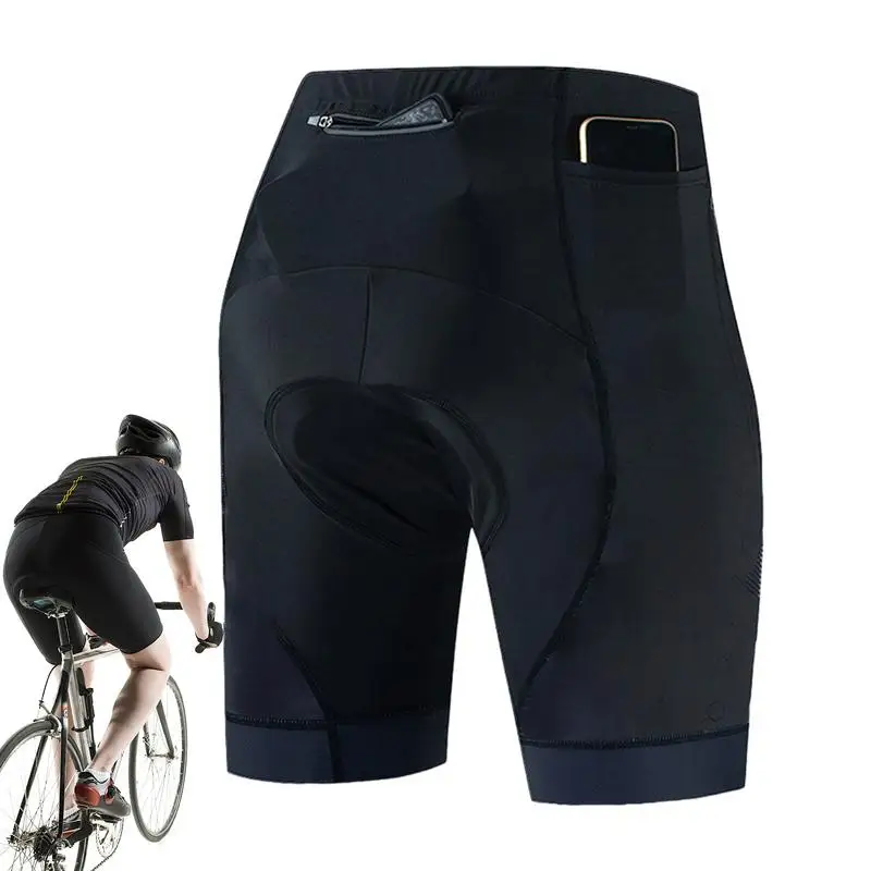 Cycling Shorts For Men Biking Clothes With 3 Pockets Cycling Tights Breathable Pants For Motorcycle Driving Horse Riding
