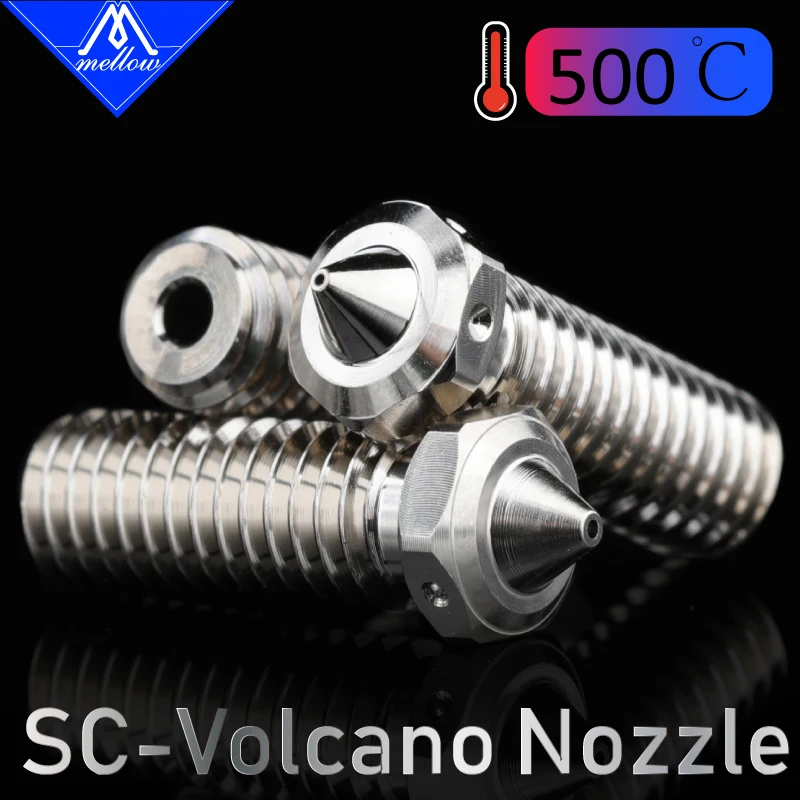 Impressora Nf-sc Bico de Cobre Banhado a Vulcão 04 mm m6 E3d v6 J-cabeça Hotend Sidewinder x1 e Genius Mellow3d