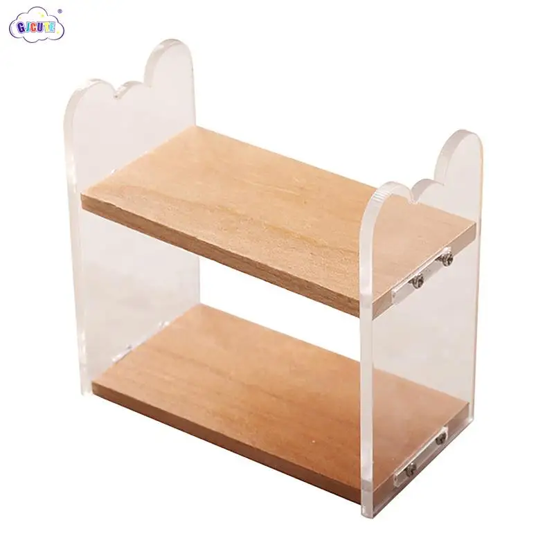 

1:12 Scale Dollhouse Miniature Storage Rack Bookshelf Display Shelf Showcase Model Furniture Decor Accessories Toy