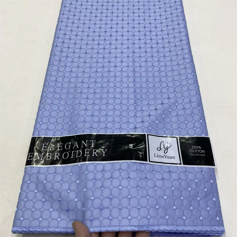 SJ Lace 2025 High Quality Swiss Voile Lace In Switzerland Cotton Polish Fabric Men Dress Lace fabric For Wedding Dress African