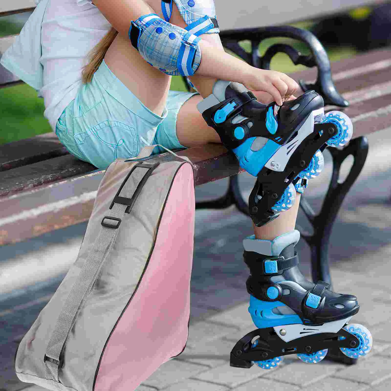 Ice Skating Roller Inline Handbag Storage Figure Women Skates Bags Adjustable Shoulder Strap Skating Bag Roller Skates Carry Bag 5