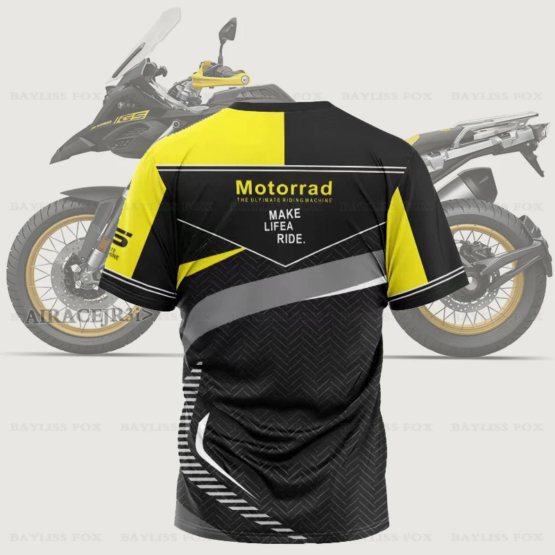 Summer T-shirts For BMW R1250 G310 F750 F850 GS Motorrad Water Bird Motorcycle Motorsport ADVENTURE Racing Riding Quick Dry