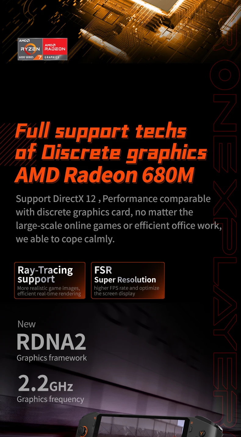 OnexPlayer MiniPro Gaming Laptop - AMD R7-6800U, 7 Inch Tablet, Win11, Pocket Office, Handheld Console Computer Description Image.This Product Can Be Found With The Tag Names Onexplayer handheld pc, Onexplayer mini 5800u, Onexplayer mini 6800u, Onexplayer mini amd, Onexplayer mini pro