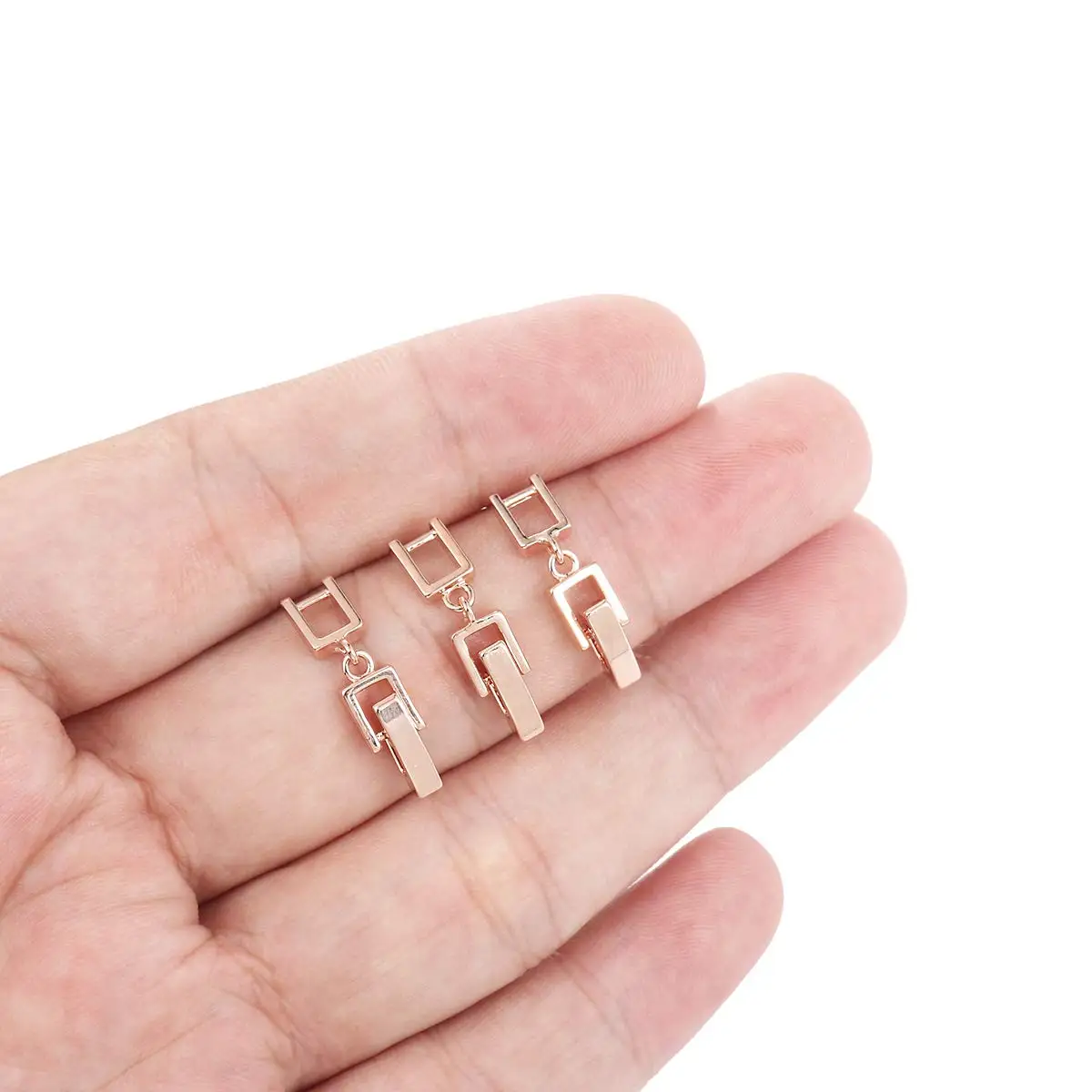 5 Stück 18 Karat vergoldetes Messing, Faltschließe, Verbindungsverschluss für DIY-Armbänder, Halskettenherstellung, Schmuckverlängerung, Zubehör – Detail 3