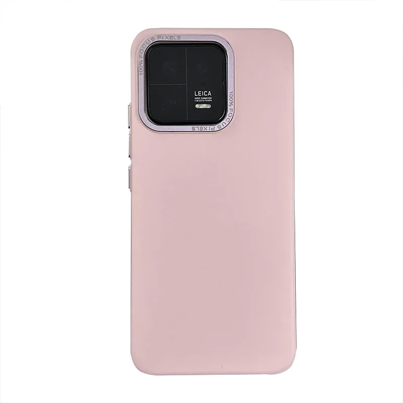 Luxury Matte Metal Bumper Phone Case with Camera Lens Protection and Shockproof Acrylic Back