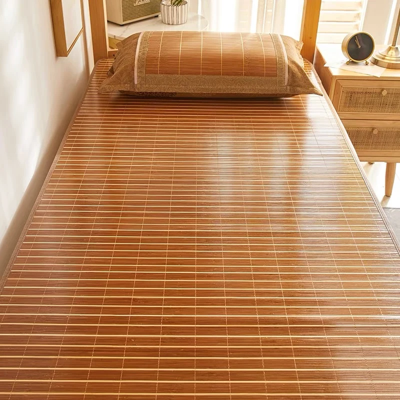 bamboo mat ice silk mattress summer naked sleeping students dormitory single mattress home folding grass mat natural pure bamboo