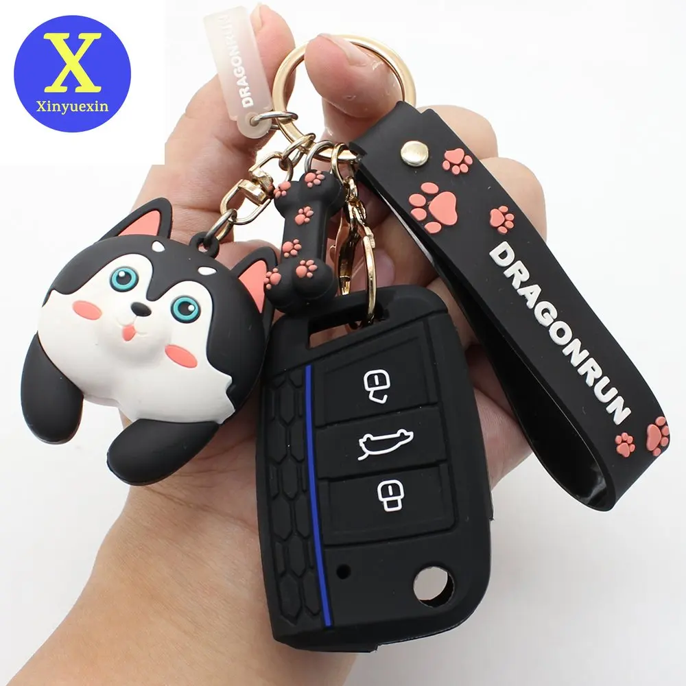 Xinyuexin Per Skoda Octavia A7 Rapid Karoq Fabia Key Cover Silicone Per Seat Leon Ibiza Ateca Per Vw Golf 7 Polo Tiguan Key Case