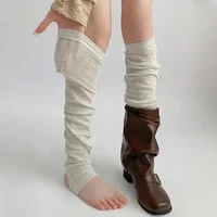 Night Teaching Room Foot Sock Women's Autumn Hose Gray Stepping Leg Warmer Ballet Sle White Pile Socks Calf Socks 1