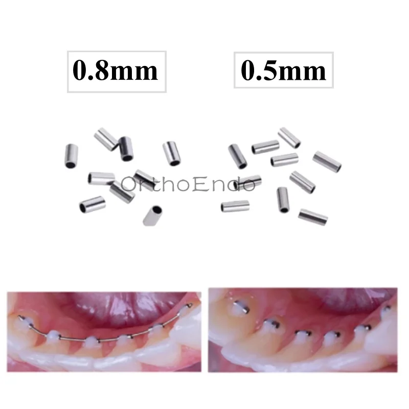 DentalOrthodonticCrimpableHooksMiniStopsCrimpableHookClosed