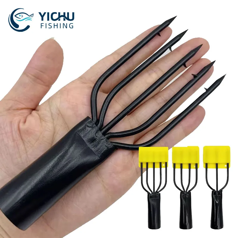 2 Lance Pesca Eagle Claw AFROG5 – 5 Punte, Artiglio Aquila/rana, Attrezzi Da Pesca