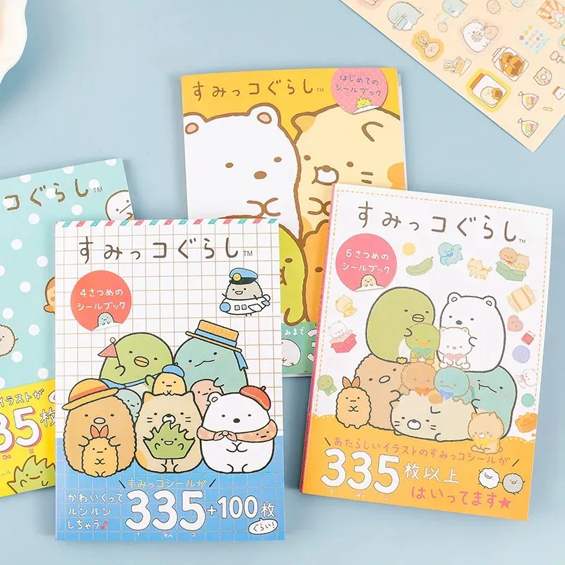 335개/팩 귀여운 스미코구라시 장식 스티커 북 스크랩북 라벨 다이어리 문구 앨범 전화기 저널 플래너