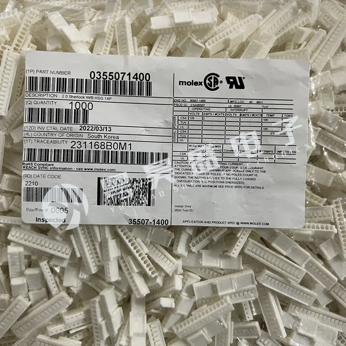 

30pcs original new Connector 35507-1400 355071400 14PIN rubber housing