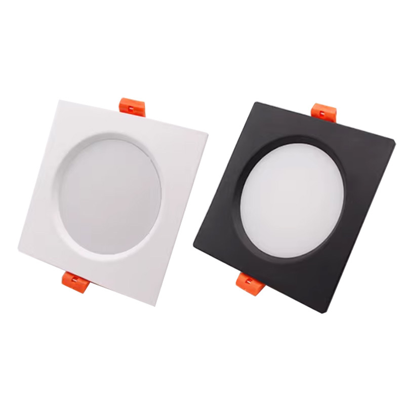 3W5W7W9W12W15W18W LED Ceiling Grid Lamp Spotlight AC85-265V Indoor Lighting Black White Square Embedded Downlight Dimmable
