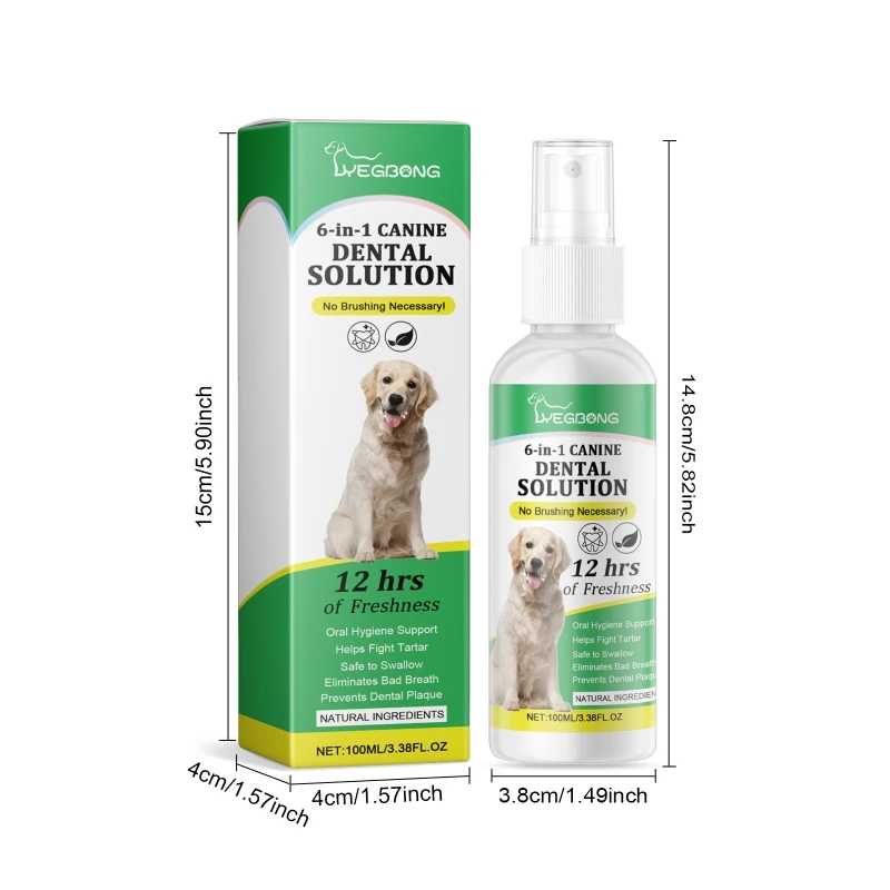 Dogs Teeth Cleaning Sprays Removes Stain Toothbrushes Easy To Use Sprays