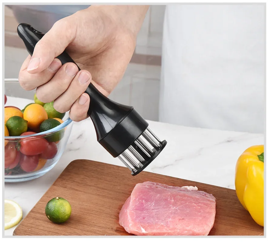Kitchen Meat Tenderizer Needle Stainless Steel Steak Tenderizer Needle Rib Breaker for BBQ Cooking Meat Tool