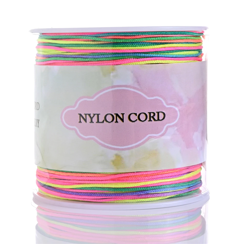 Vibrant 28-Color Nylon Cord Gradient Braided Thread