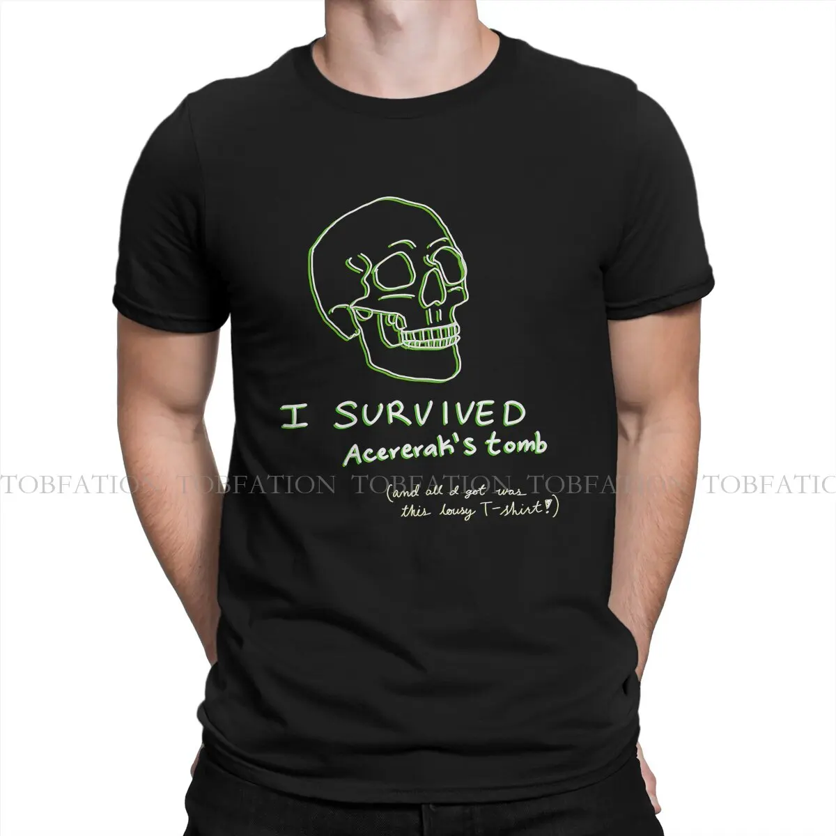 

Tomb of Annihilation I Survived TShirt For Male DnD Game Camisetas Style T Shirt 100% Cotton Soft Printed Fluffy