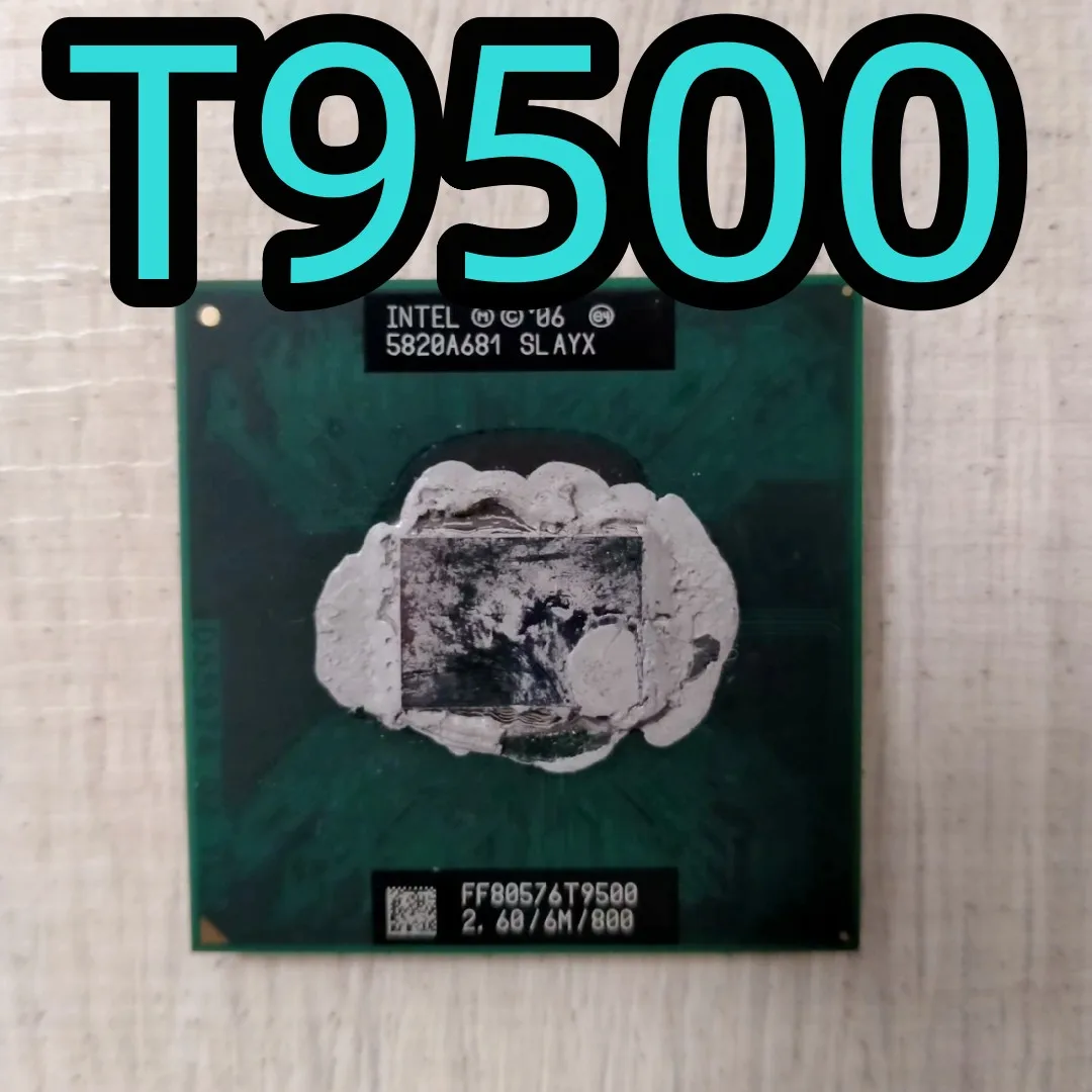 Двухъядерный процессор Intel Core 2 T9500 6M Cache 2,6 ГГц 800 для ноутбука с чипсетом 965