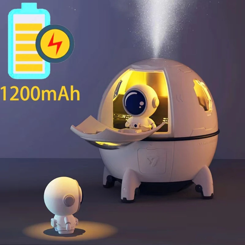 

Humidifiers for Bedroom Kids Gifts Essential Oil Diffuser USB Ultrasonic Space Capsules Humidifier for Baby Kids Room