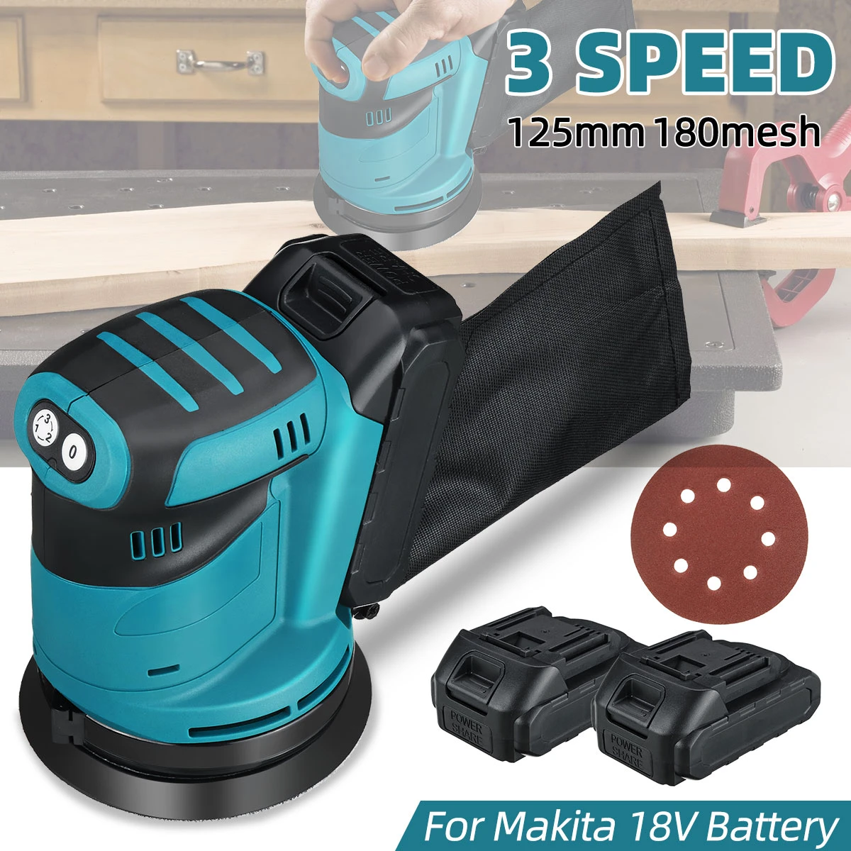 Cordless Sander Battery Polishing Grinding Machine Makita 18v Cordless Sander 3 Aliexpress